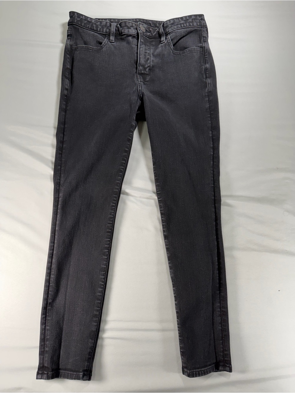 American Eagle Womens Jeans Size 12 Black High Rise Skinny Jegging Stretch #1101